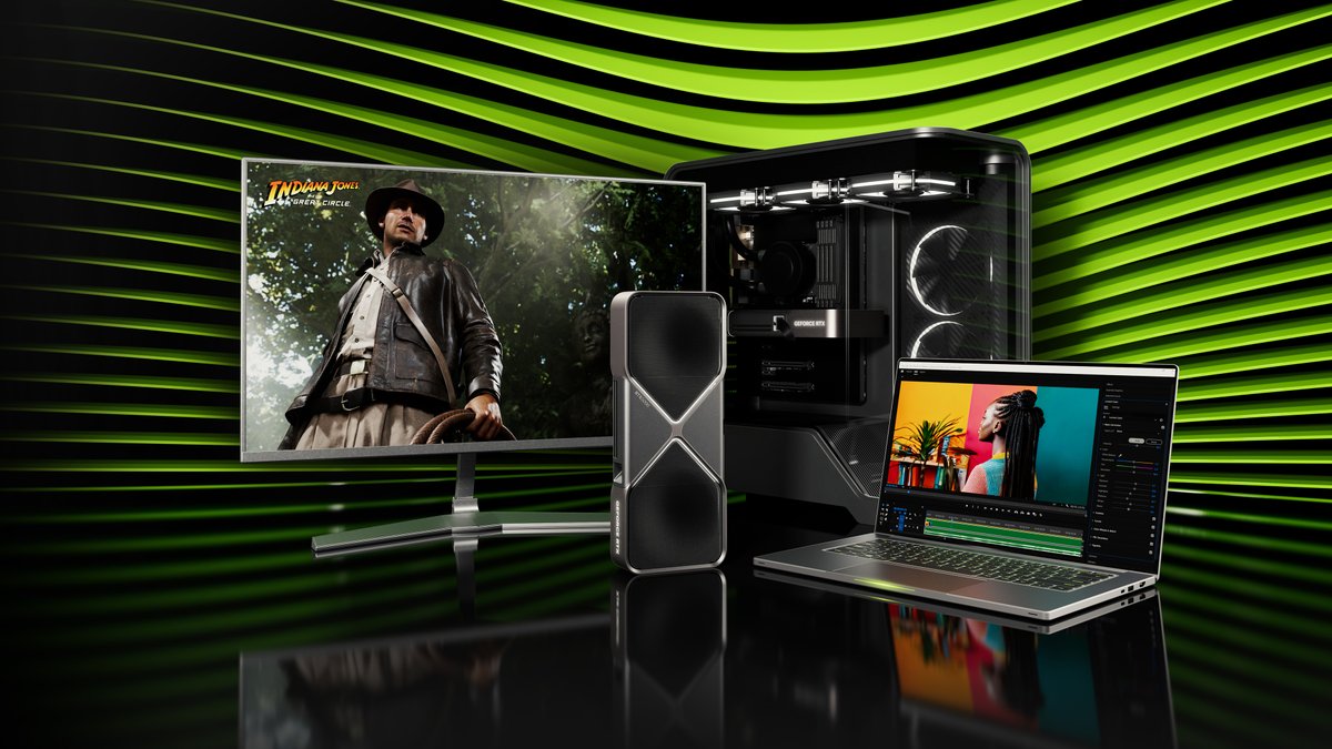 Charlie_Rob25's tweet photo. 🚨 NVIDIA frappe fort avec la GeForce RTX 5090 ! 🚨

👉 21 760 cœurs
👉 32 Go GDDR7
👉 Ray tracing 4e gén. + DLSS 4
👉 4K &amp; 8K ultra fluide
👉 Jusqu’à 2x + rapide que la RTX 4090 🚀
Dispo dès le 31/01/25 à 2 349 €. Une révolution ? 🤔
#RTX5090 #pcgaming https://t.co/J8L9DXGLCc