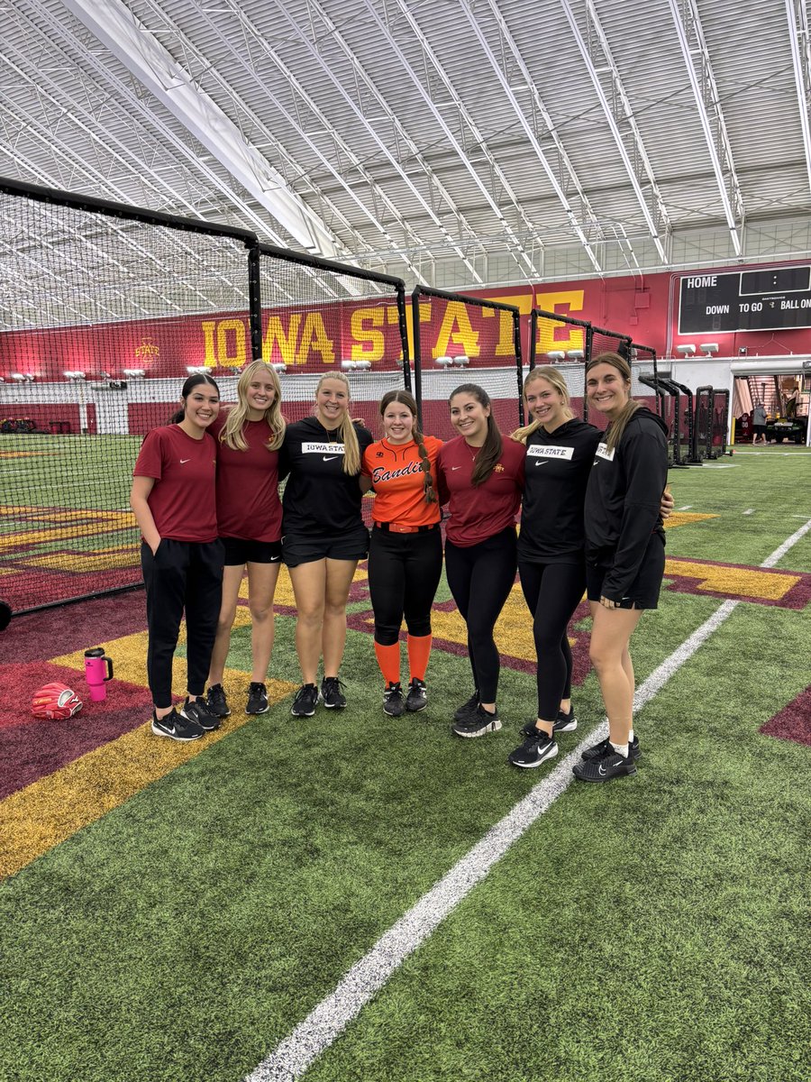 Thank you <a href="/CycloneSB/">Iowa State Softball</a> for a great camp! I really enjoyed the scrimmages and learning new pitching drills with rapsodo! Thanks <a href="/CoachPinkerton/">Jamie Pinkerton</a> and coach Kate for the pitching tips! <a href="/ttsmevents/">Tommy T</a> <a href="/ogxsoftball/">OGX</a> <a href="/BanditsTrackMer/">Beverly Bandits Premier Trackwell/Meredith 18U</a>