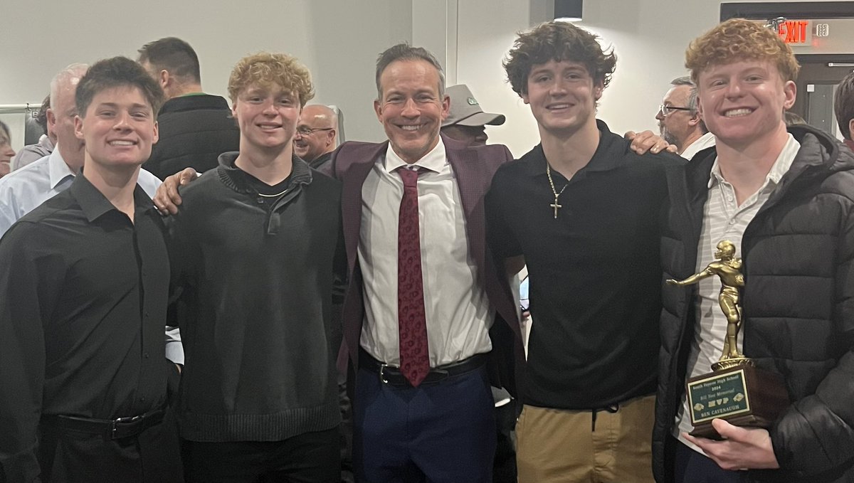 South Fayette FB Banquet: senior defensive backs.  Incredible group of young men; the future is bright 🇺🇸