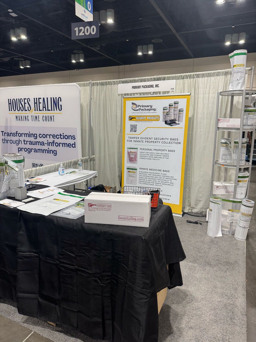 All set up and ready to showcase our security bags at the ACA Show! See everyone tomorrow!