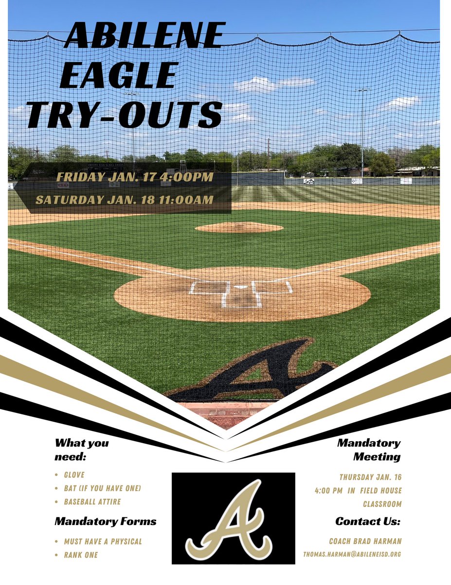WarbirdBaseball's tweet photo. 2025 Eagle Baseball tryout information: https://t.co/vWisNgYUU6