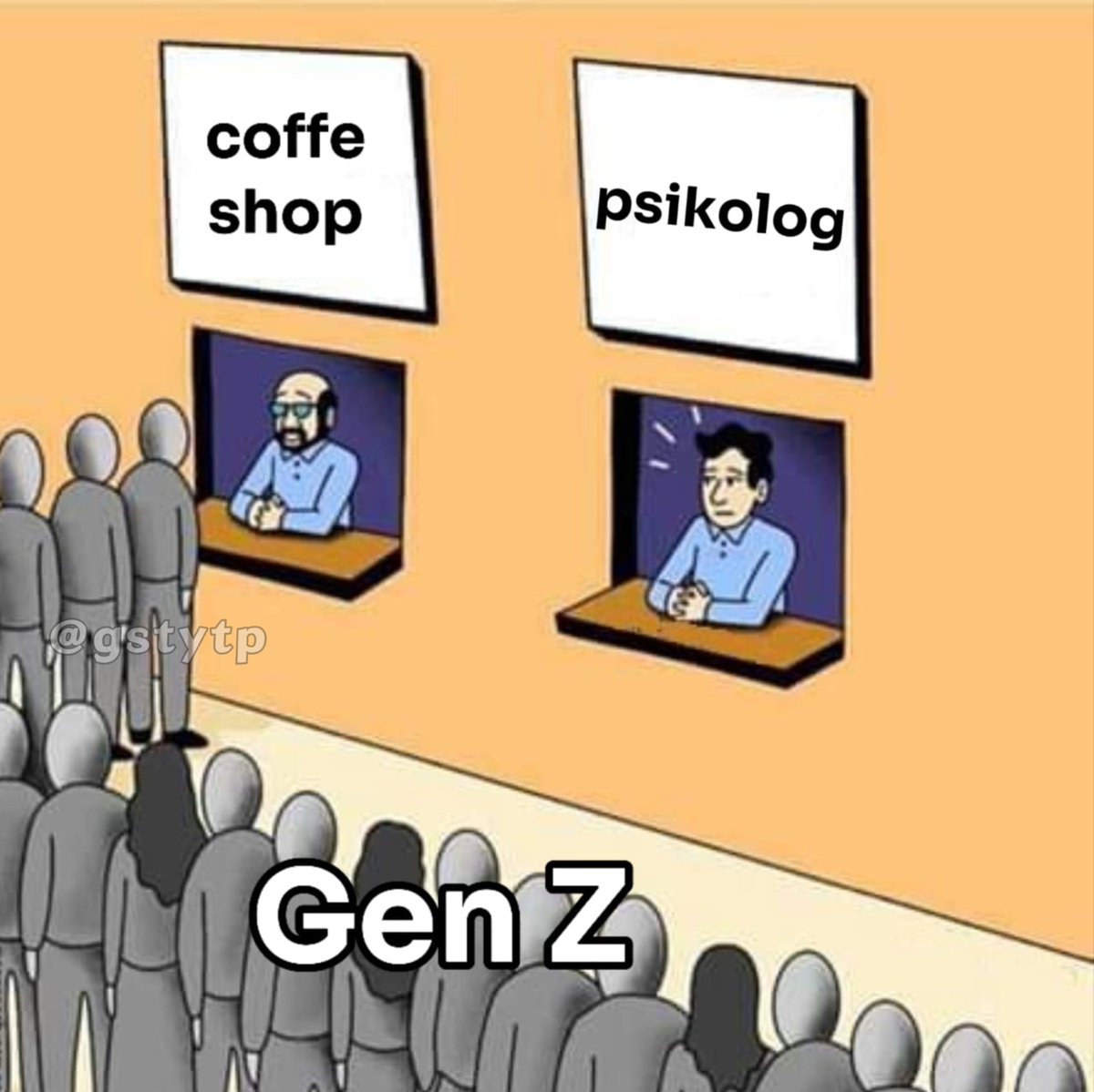 gstytp's tweet photo. gen z menjaga kewarasannya https://t.co/C8SfQ0V2nW