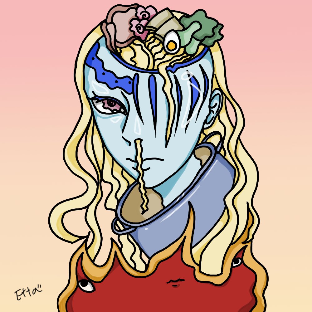 EttaMadison_Sol's tweet image. Check out Weirdcoin Art by Etta Madison Ep.1 | Weirdcoin艺术 Etta Madison 创作 第1集  on twitch.tv/videos/2351807…

Last time we talked about foods in spaces ! so here we are drawing one of my favorite foods of all time ! RAMEN! don&apos;t worry my page wont be filled with food related…