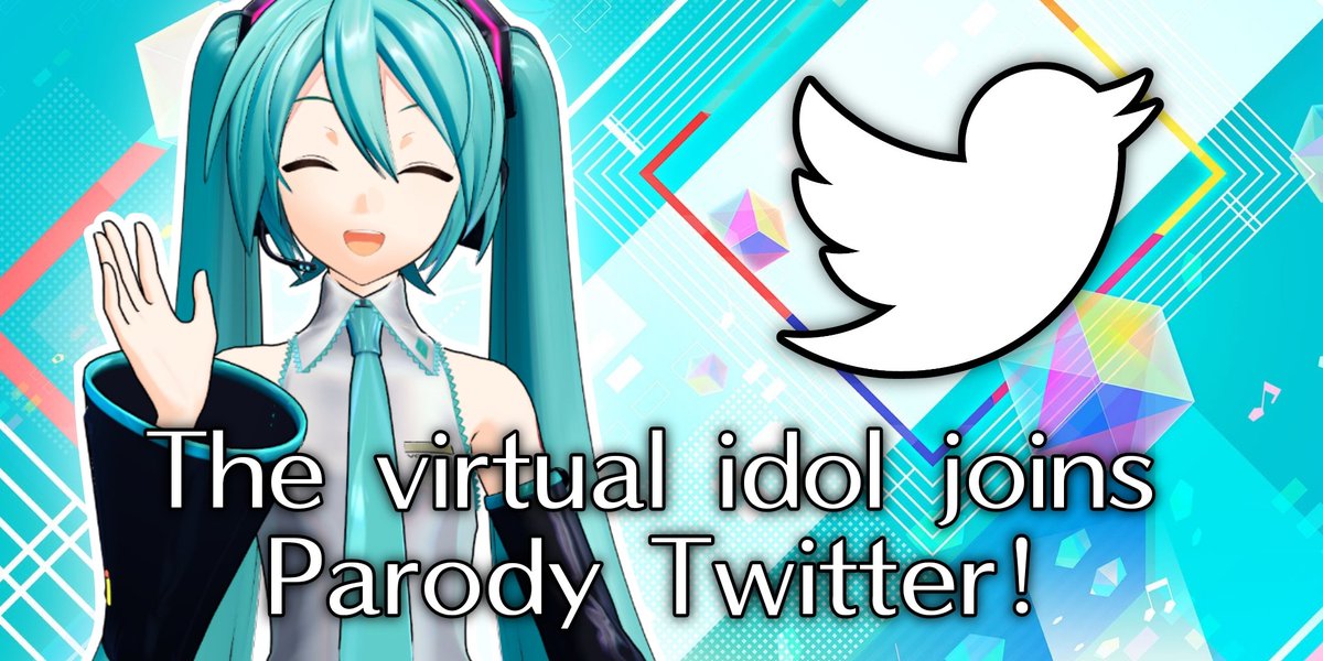 VirtualCV01Idol's tweet photo. Hello everyone, I'm Hatsune Miku!

Hatsune Miku joins Parody Twitter! https://t.co/11Oz5brSVc
