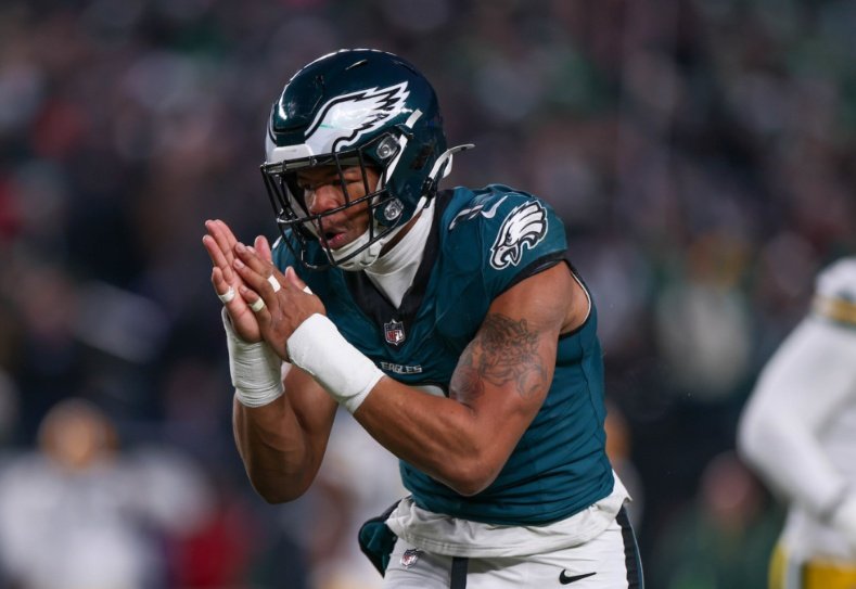 Nolan Smith vs Packers:

- 8 tackles
- 2 sacks
- 3 QB hits
- 2 TFLs

I don't know if they win this game without him.
#Eagles