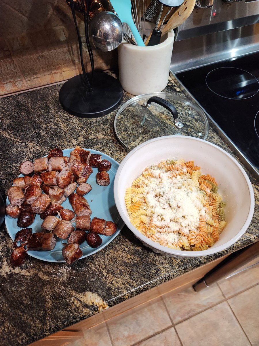 SirActionSlacks's tweet photo. Fir the first time in 10 years my wife has allowed me to celebrate my birthday in the traditional PASTA BOWL 2025! 18 sausages, 4 boxes of tri color pasta, one giant bowl, and no utensils. This year I am watching the nic cage classis WILLIES WONDERLAND and vomiting violently woo! https://t.co/0f8HELv6AQ