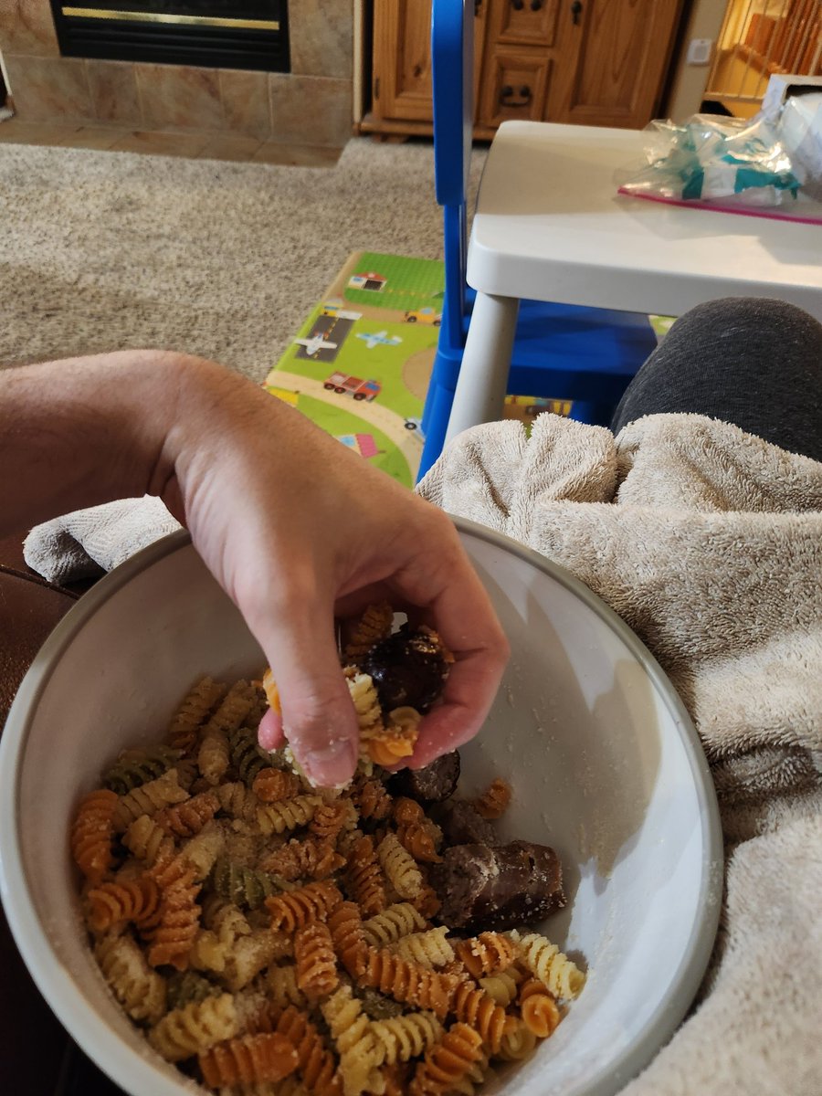 SirActionSlacks's tweet photo. Fir the first time in 10 years my wife has allowed me to celebrate my birthday in the traditional PASTA BOWL 2025! 18 sausages, 4 boxes of tri color pasta, one giant bowl, and no utensils. This year I am watching the nic cage classis WILLIES WONDERLAND and vomiting violently woo! https://t.co/0f8HELv6AQ