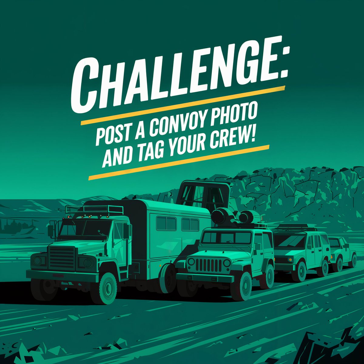 Trailoclock's tweet photo. Challenge: Post a convoy photo and tag your crew! 🚙✨

Who’s in your ultimate trail squad? Let’s see those epic caravan shots! 🏞️🌍

🚙 Explore more adventures and tips on my blog:
🌐 https://t.co/YTlHGt8SC5 🏞️✨

#TrailCrew #OffRoadLife #OverlandingAdventures https://t.co/JYNoWstTe8