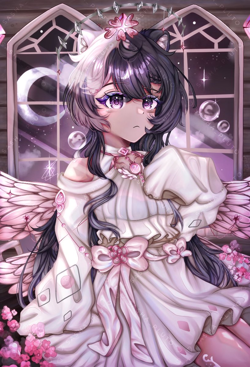 finished dtiys entry on insta !! 🌸🤍
#art #digitalart #illustration