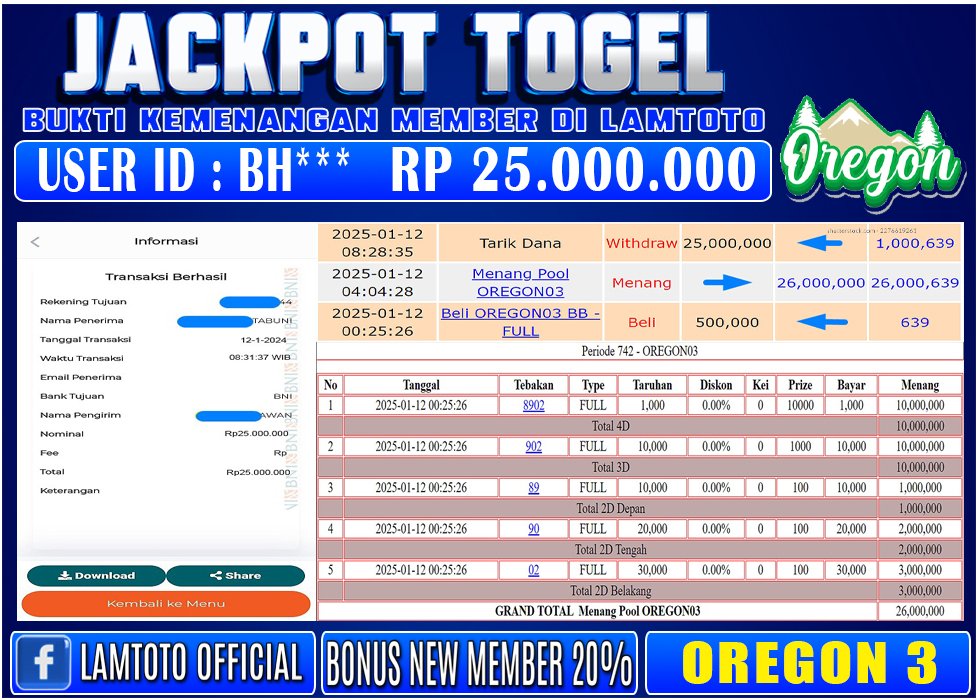 LAMTOTOOFFICIAL's tweet photo. LAMTOTO Situs Bandar Togel Online dan Slot tergacor sedunia di tahun 2024 dan Tersedia 78 Pasaran Resmi Terbaik  dengan minimal deposit 10rb #lamtoto #lamtotologin #lamtotoprediksi https://t.co/xpQGsP9NEe