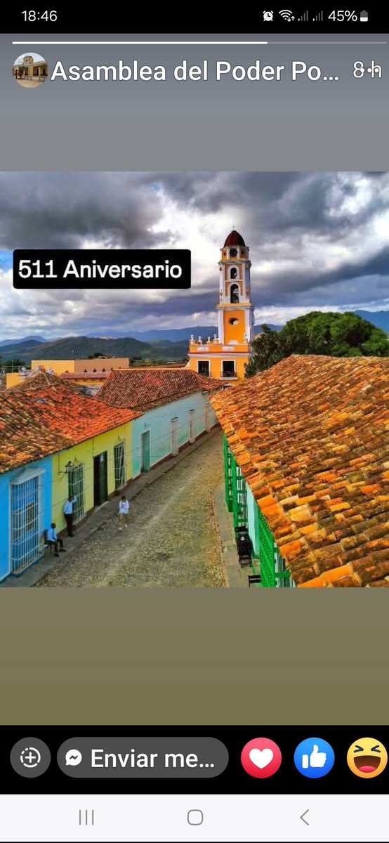 PsicologaDMSTD's tweet photo. Trinidad ciudad Artesanal del Mundo y Ciudad Creativa, declarada junto al Valle de los Ingenios como Patrimonio Cultural de la Humanidad,festeja hoy el aniversario 511.#TrinidaddeCuba #Trinidad511 https://t.co/B13x4Uahid