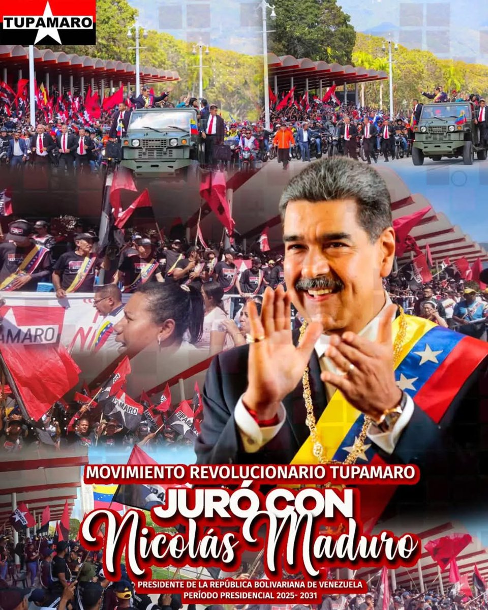 No habrá imperio que doblegue la dignidad de un pueblo que lucha por una patria libre y soberana.

Desde el Movimiento Revolucionario TUPAMARO felicitamos al presidente constitucional de la República Bolivariana de Venezuela Nicolás Maduro Moros.

#TupamaroJuróConNicolas