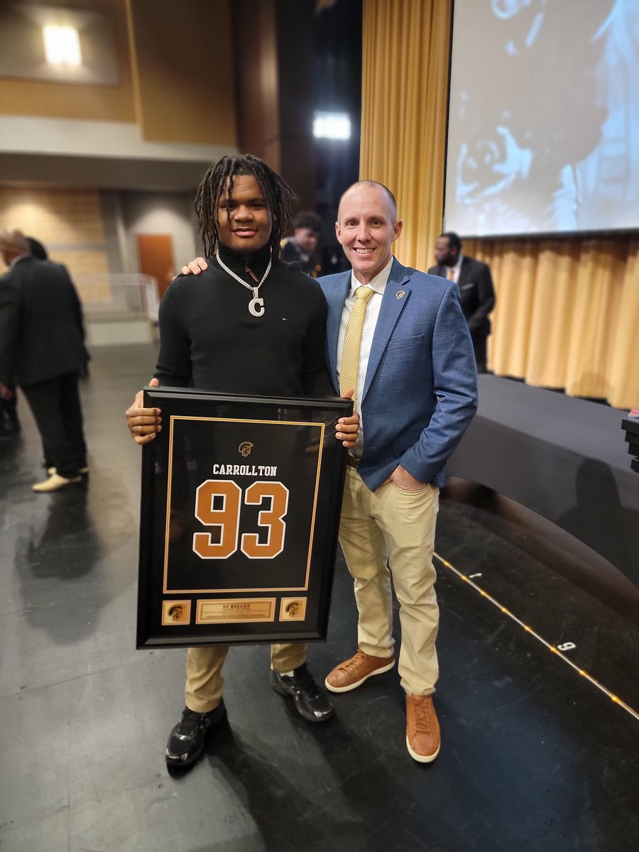CJKelley2025's tweet photo. Thankful for all my coaches! They taught me so much about football and life! @CoachJoeyKing @CoachJColts @Carrollton_High https://t.co/ZFmmJP4XkC