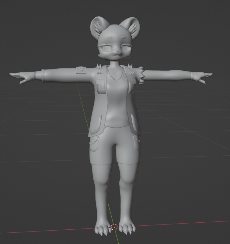 AmyTheJest's tweet photo. Here is something I'm working on that I hope some of you would like. Making a very punk styled deria/maruchi hybrid.

#VRChat #3dmodeling #Furry https://t.co/Z1FDnvG6Ro
