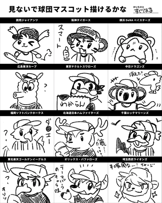 パリーグ動物ジャンル似てるの多...くて違いが(笑)
むずwwwww 