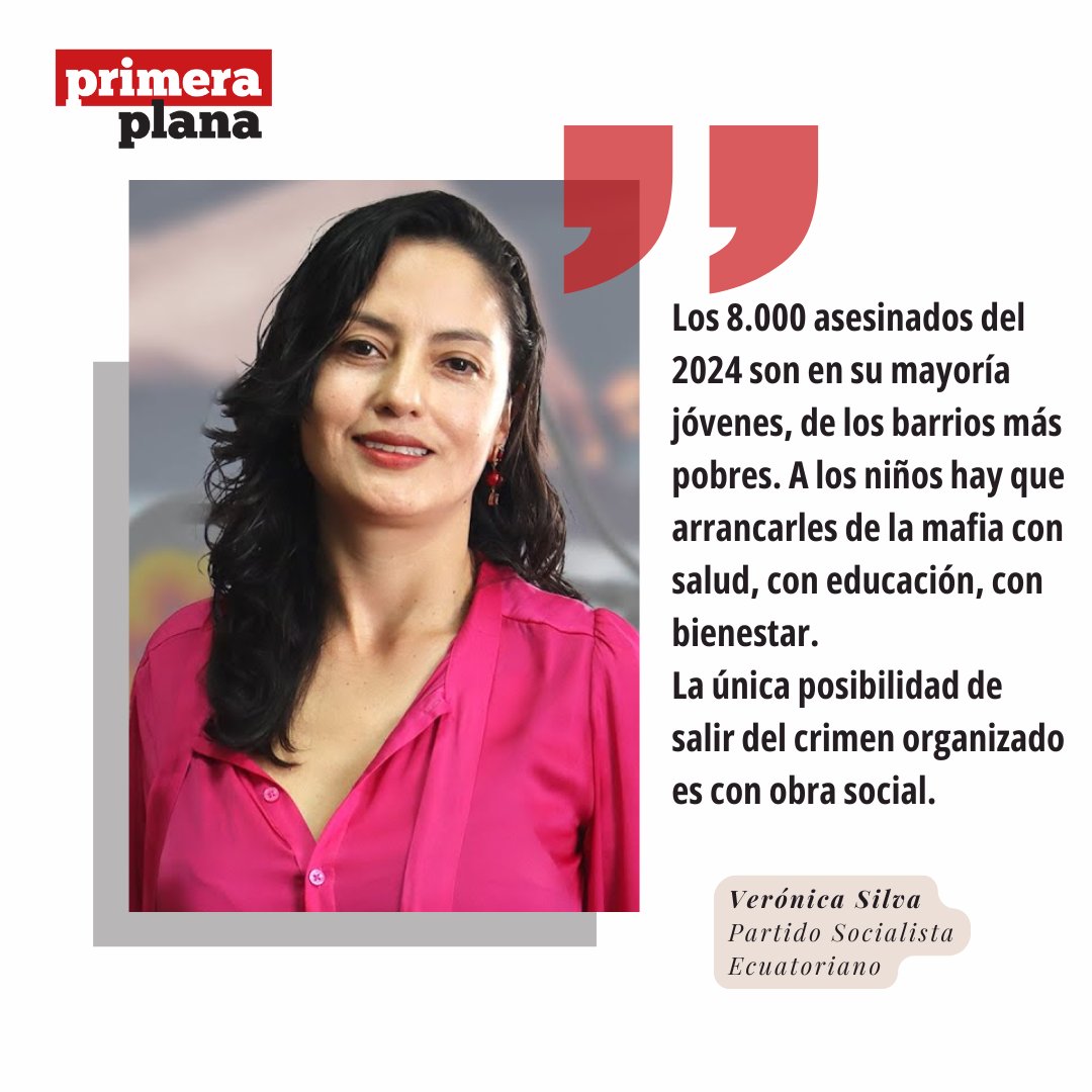 #Elecciones2025Ec | SEGURIDAD
La candidata Verónica Silva señaló: "Se necesita fortalecer a la fuerza pública. La Dirección Nacional Antimafia va a generar una policía de inteligencia que se encargue de la desarticulación del crimen organizado".