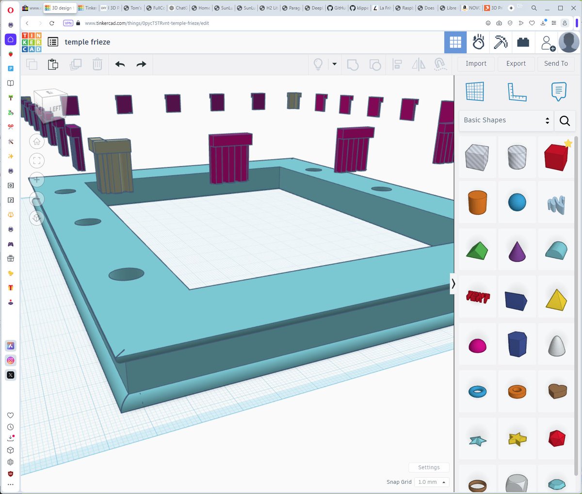 reprinted3D's tweet photo. It wasn't the slicer, it was the model!
@tinkercad has some issues grouping stuff together and retaining all the geometry. Picture 1 is ungrouped, picture 2 is grouped, and picture 3 is the final print when I merge them in @Microsoft's #3DBuilder!
@HLtinkercad: Any ideas why? https://t.co/J86d6ejHLQ