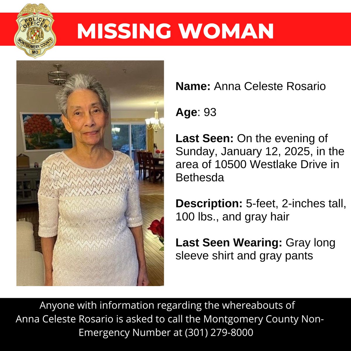 Montgomery County Department of Police tweet media