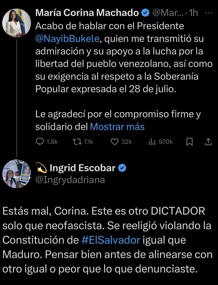 gomaxxx's tweet photo. #VenezuelaLibre |

¡Exactamente, @Ingrydadriana!

¡Tiene toda su boca llena de razón y sus pensamientos claros y decisivos! 😌🫰✨🇸🇻 https://t.co/kyjQkEjlDn