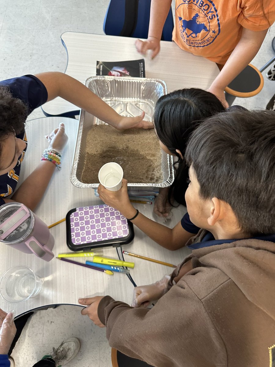 Our cowboys getting to experience hands on landform changes 🤠