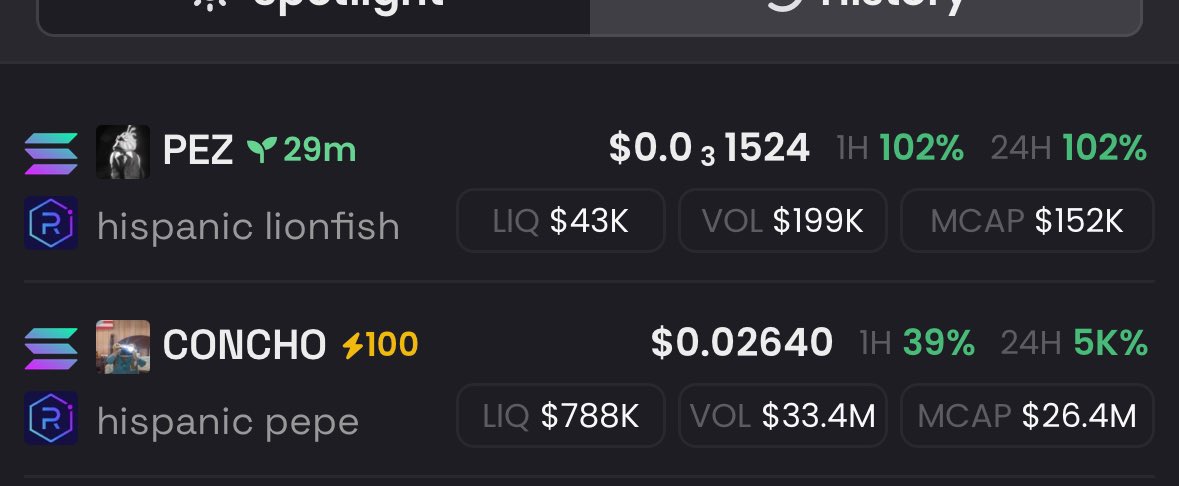 liquidspliff's tweet image. this is exactly how we start
$concho to 100m in 24hrs

$pez by same artiste goes to 10m