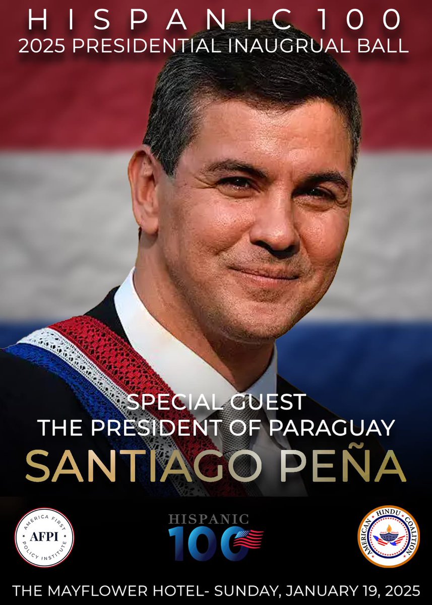 Join us for the Latino Inaugural Ball on January 19, 2025, at The Mayflower Hotel in Washington, D.C.!

A night to celebrate Latino leadership, unity, and the 60th Presidential Inauguration. 🇺🇸✨

#LatinoInauguralBall #RNHA #LatinoLeadership #MAGA <a href="/OfficialRNHA/">Republican National Hispanic Assembly</a>