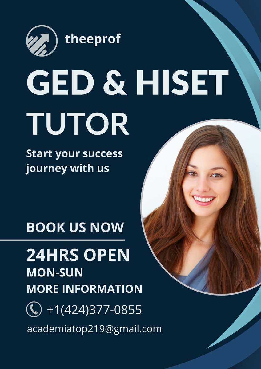 _theeprof's tweet image. Ready to earn your GED or HiSET and change your life? ✨ Get the tutoring support you need to pass with flying colors and unlock new opportunities! 🚀 #GEDTest #HiSETTest #AdultEducation #TestPrep #GEDSuccess #Ohio #Georgia #NorthCarolina #Texas