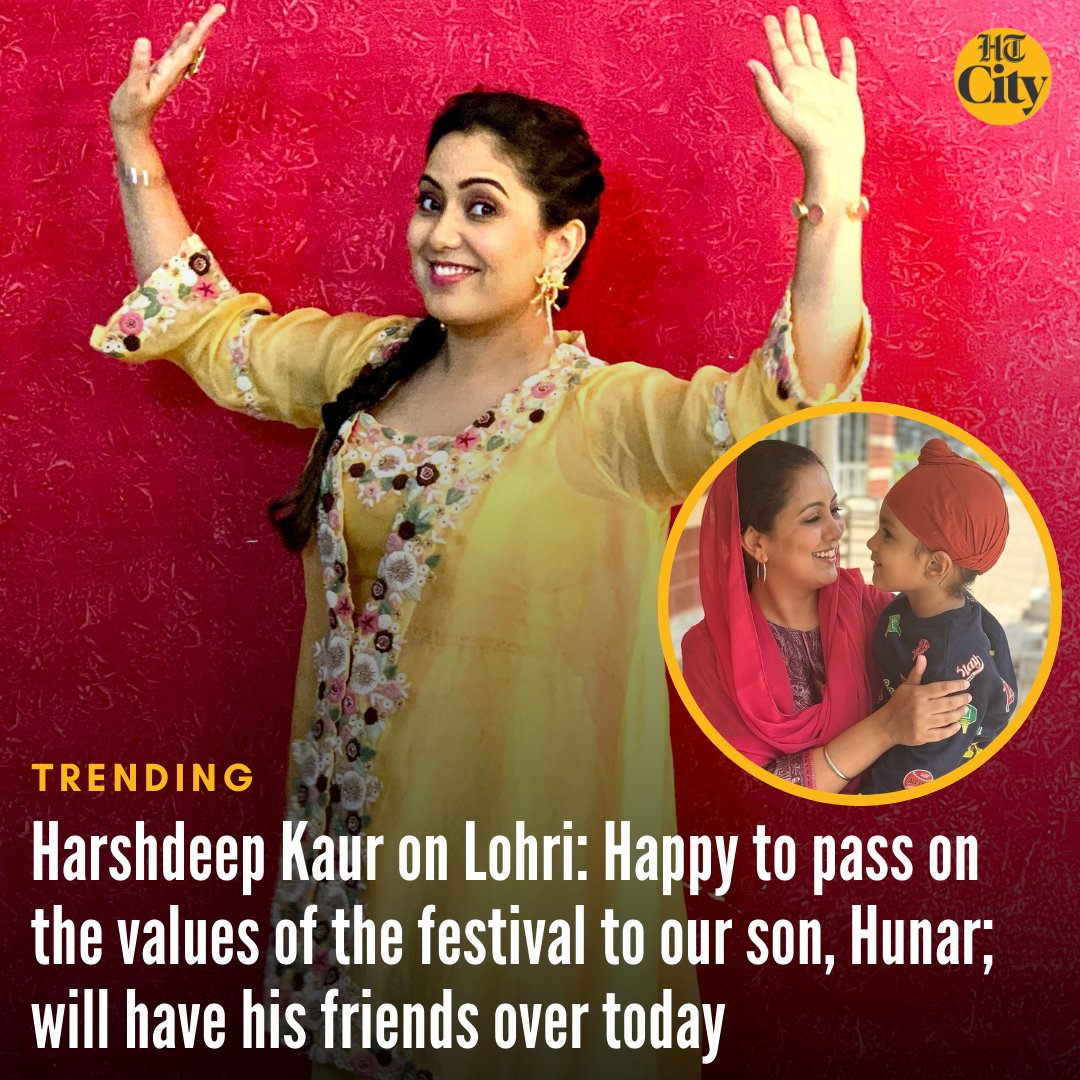 HT City (@htcity) on Twitter photo On #Lohri, #singer #HarshdeepKaur shares how she’s planned a special celebration for #son #Hunar by having his friends over. Adds that she is “happy to pass on the values of the festival to Hunar”.
<a href="/HarshdeepKaur/">Harshdeep Kaur</a>
Story by <a href="/soumyavajpayee/">Soumya Vajpayee</a>
hindustantimes.com/htcity/cinema/… On #Lohri, #singer #HarshdeepKaur shares how she’s planned a special celebration for #son #Hunar by having his friends over. Adds that she is “happy to pass on the values of the festival to Hunar”.
<a href="/HarshdeepKaur/">Harshdeep Kaur</a>
Story by <a href="/soumyavajpayee/">Soumya Vajpayee</a>
hindustantimes.com/htcity/cinema/…
