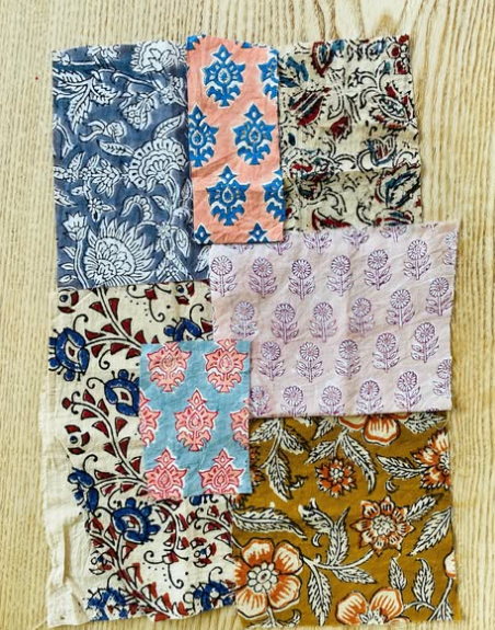 BratotApparel's tweet image. Quietly contemplating next steps with these beauties 🤔💭 #fabricremnants #offcuts #woodblockprint #whatwilltheybecome #printedcotton #colourfulfabrics #handprintedtextiles #handprintedfabric #givingnewlife
