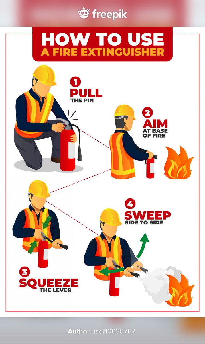 #SafetyFirst #safetyquotes 
Today, let's learn how  to use a fire extinguisher .