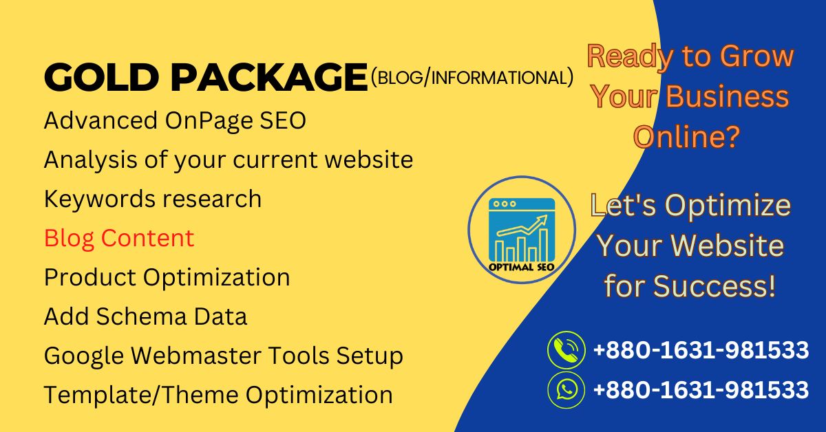 Optimalseoweb's tweet photo. Gold Package SEO Services for Blogs and Informational Websites | Optimal SEO

#OnPageSEO #BlogSEO #InformationalWebsites #KeywordsResearch #SchemaData #ProductOptimization #TemplateOptimization #WebmasterTools #GrowYourBusiness #WebsiteOptimization https://t.co/n8eM1yT3Lc