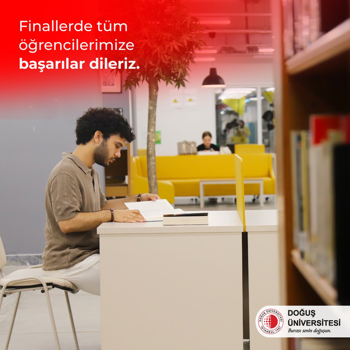 Finallerde tüm öğrencilerimize başarılar dileriz. Hayalleriniz sizi bekliyor, şimdi onları gerçekleştirme zamanı. 📖 

#DoğuşÜniversitesi #Başarılar #FinalHaftası
#BurasıSeninDoğuşun