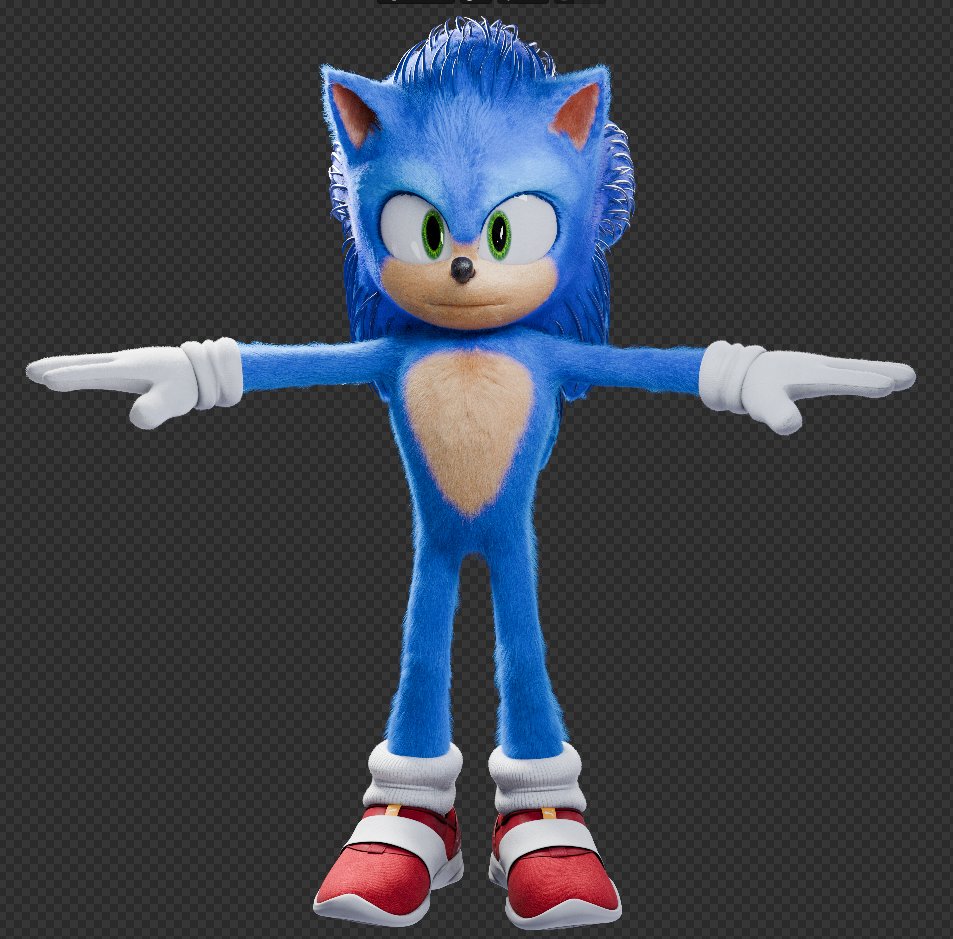 BTBAnim's tweet image. More looks at Sonic&apos;s body so far, still got some work to do
#SonicMovie3 #blender3d