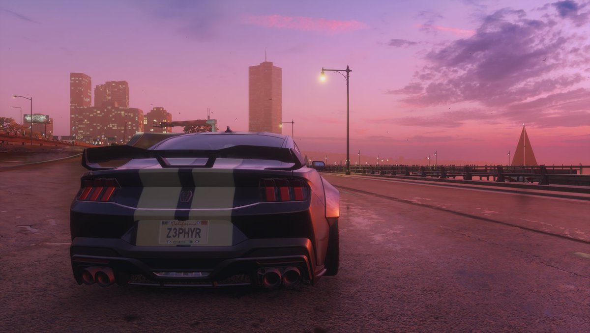 BackupZ3phyr's tweet photo. Ford Mustang Dark Horse (S650) 2024 in a pink sunset and with a mediocre quality
#NFSUnbound #UNITE #Ford #Criterion https://t.co/JwG5WNKMPk