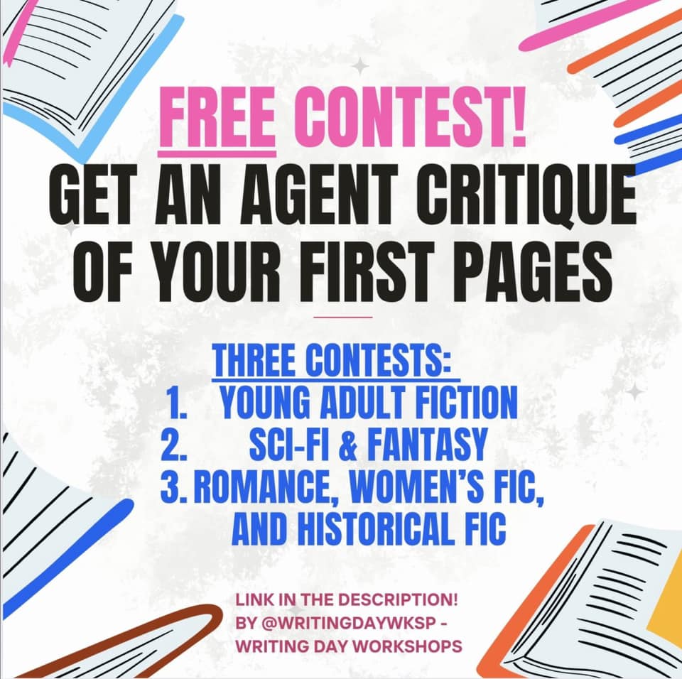 sharlenemharvey's tweet image. New FREE contest for writers of Young Adult Fiction — tinyurl.com/wdwcon1 — Judged by agent Eric Smith, via @writingdayworkshops. 

Winners receive an agent critique of their work.

#YA
#Contest
#writingdayworkshop