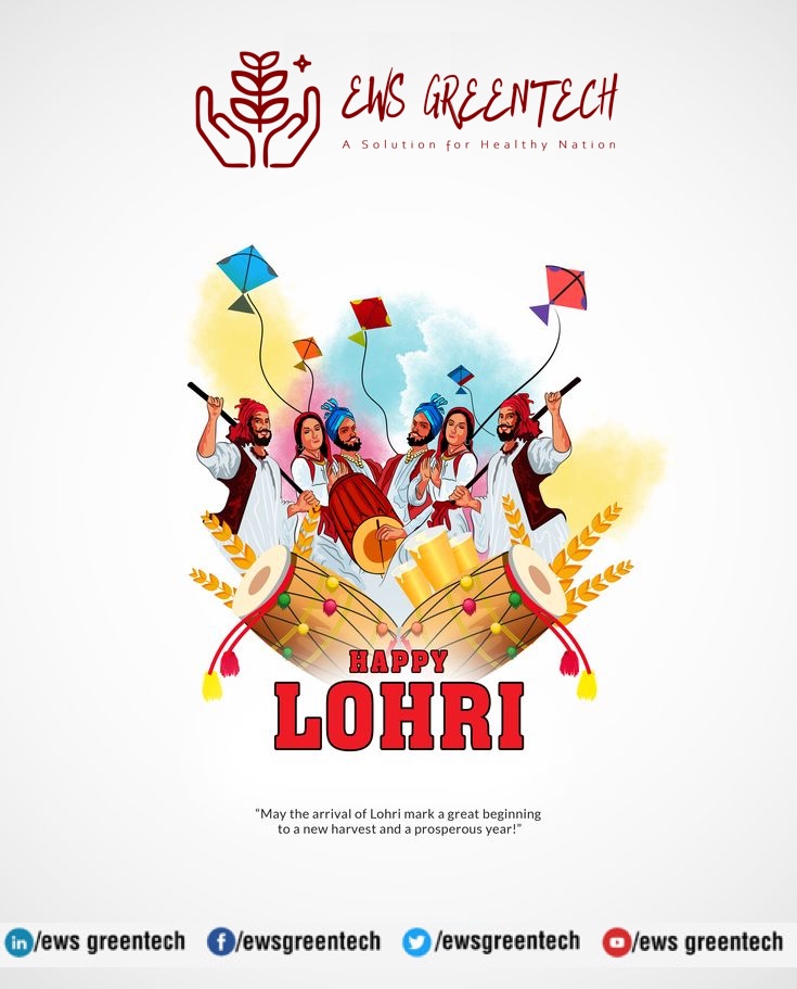 ewsgreentech's tweet photo. #HappyLohri
May the joyous celebrations of Lohri fill your heart with happiness and your life with prosperity.
 #lohri #ewsgreentech #EWS https://t.co/8m1KuJPGcZ
