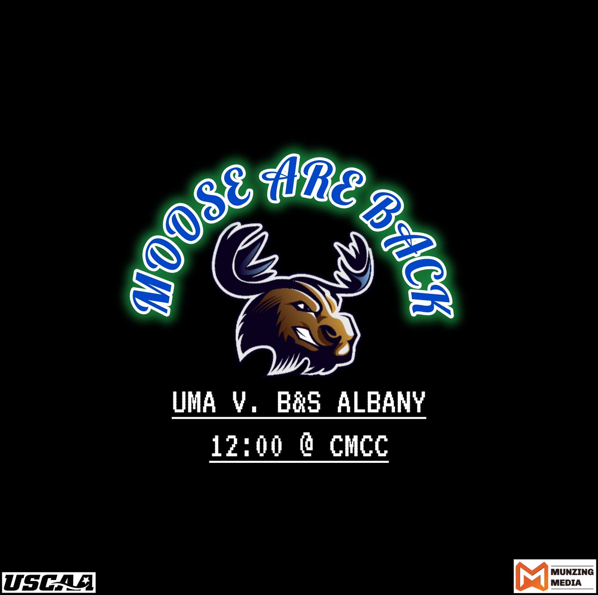 Finally, the Moose are back and looking to pick up where they left off!

🏀 - Bryant &amp; Stratton Albany (USCAA D1)
📍- CMCC: Auburn, Maine
🕛 - 12:00
📺 - munzingmediasports.com

#mainebasketball #mainesports #collegehoops