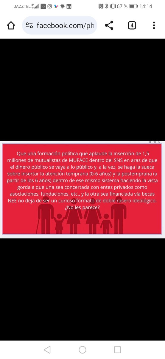 La atención postemprana es totalmente privada.
Y, además del copago o pago integro de las terapias, la misma recibe ingresos via becas NEE por su inexistencia en el SNS.
En Sumar, con la ministra del ramo como referente, callan como meretrices 👇👇