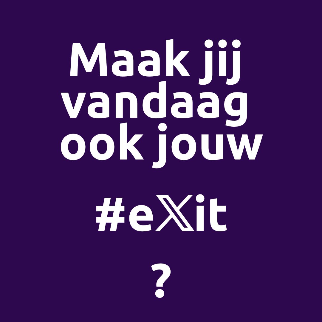 Wil je het volledige statement lezen, klik dan hier:  voltnederland.org/nieuws/vertrek…. Deel #eXit als jij ook klaar bent met X.