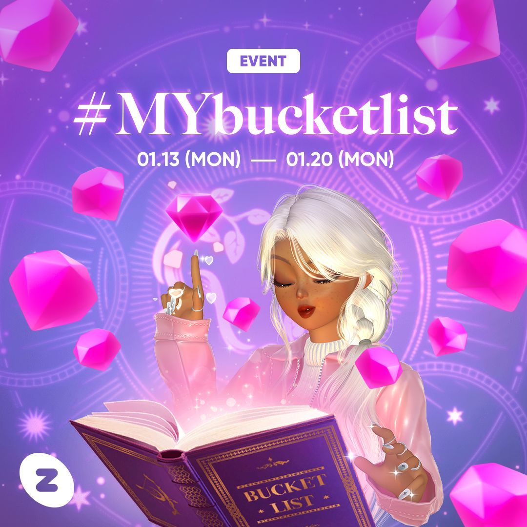 zepeto_official's tweet photo. What’s on your 2025 bucket list?💫
Share your goals with #MYbucketlist!
🎇 Join the event to get a shiny new item for your avatar!
🎁 250 winners will get 25 ZEMs to celebrate 2025
📝 Details
📅 01.13 (Mon) - 01.20 (Mon)
🏆 Results: 01.24 (Fri), via DM
Let’s make 2025 unforgettable!
Join the Event🤩
👉 https://t.co/WMj0JjTjMP
#ZEPETO #MYbucketlist #Character #Avatar #Virtualworld #Virtual #Metaverse #3DModeling #3DCharacter