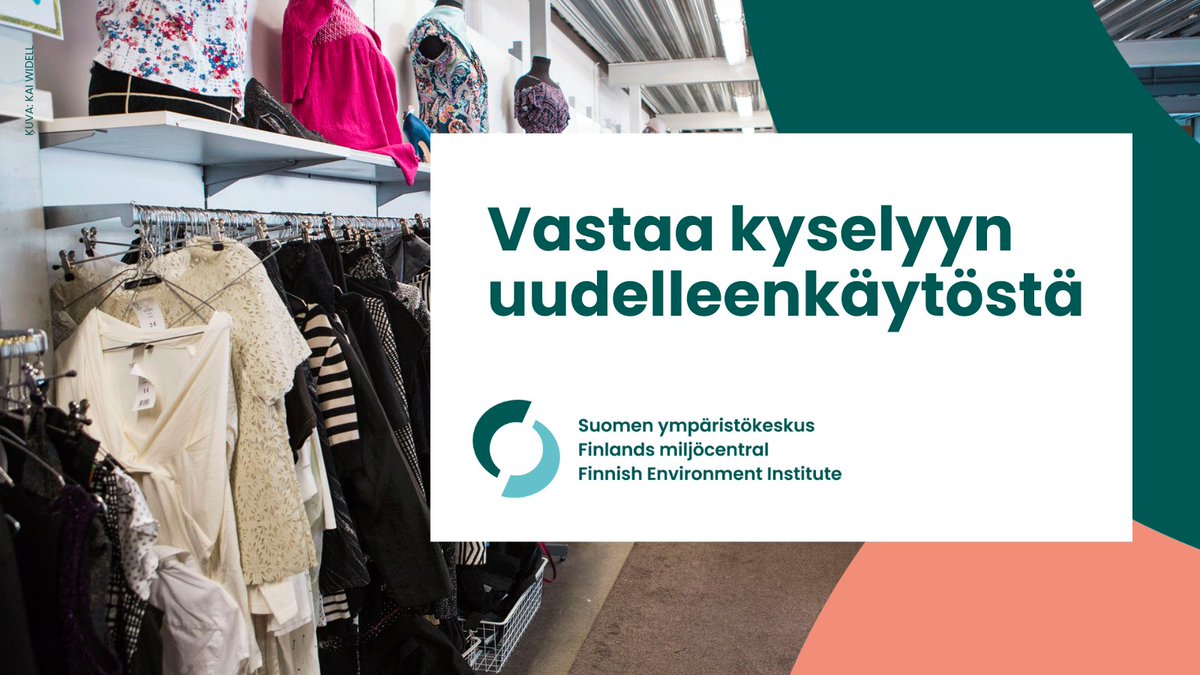 Selvitämme suomalaisten uudelleenkäyttötottumuksia – osallistu kyselyyn ja voita elokuvalippulahjakortti!
Vastaa 31.1. mennessä: link.webropol.com/s/uudelleenkay…

#uudelleenkäyttö #kierrätys #kiertotalous