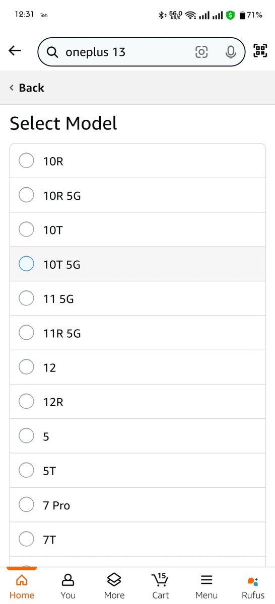 Aneel2941985's tweet photo. Dear @OnePlus_IN Kindly partner with Flipkart instead of @amazonIN, have been planning to book #Oneplus13, but it's a serious issue with their services. I ALSO DONT UNDERSTAND WHY THERE IS NO #ONEPLUS10pro IN THE EXCHANGE LIST? https://t.co/5cK96nzwex
