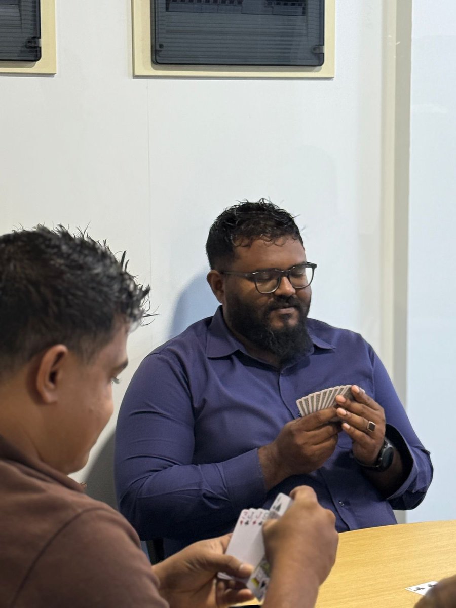 HKurusee's tweet photo. Regional Airports Company board meeting happening. They work really hard

All board proposals come in the form of small cards. In the picture you’re seeing them reading the proposals in cards one by one and voting.

Thank you, @ahmedmubean. Thank you @MMuizzu. https://t.co/SmajP7oMDa