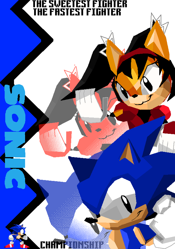 SleepDaPixel's tweet image. LETS GET FIGHTING! Sonic The Fighters Fanart Made In Pixilart