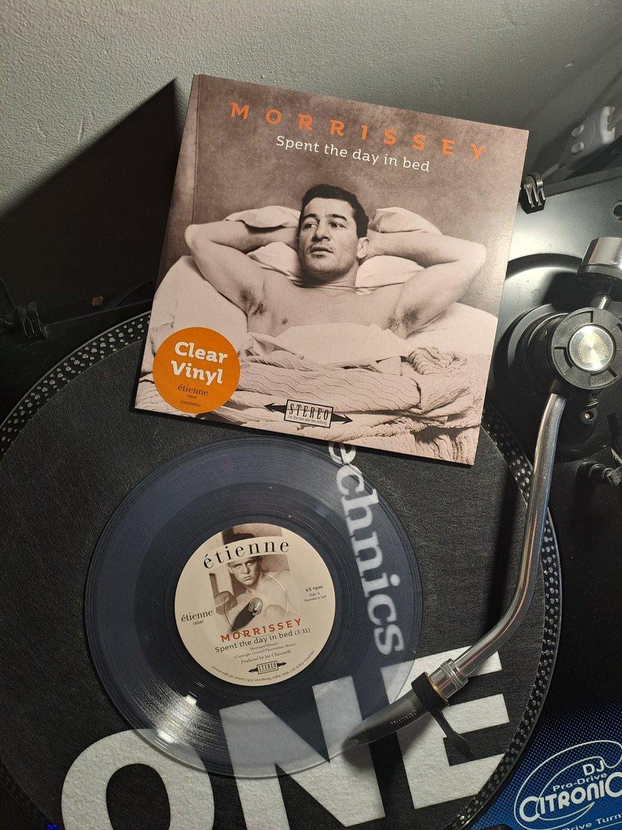 #MorrisseyMonday Week 38
MORRISSEY - SPENT THE DAY IN BED

"STOP WATCHING THE NEWS
Because the news contrives to frighten you
To make you feel small and alone
To make you feel that your mind isn't your own"

Hits the nail on the head.
Fantastic record.
#TheSmiths #Morrissey