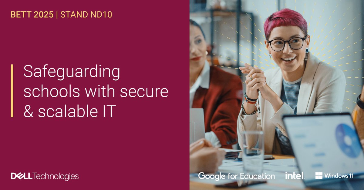 Discover how #DellTech is reshaping education at #BETTUK2025 from 22-24 January! Visit us at stand ND10 for an interactive experience with our cutting-edge devices designed to empower smarter, faster learning for students and educators. 🚀📚dell.to/3C1vXEh 
 #iwork4dell