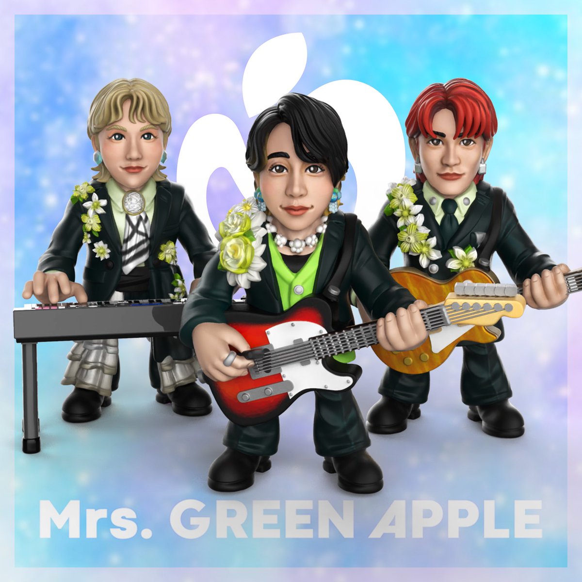 Mrs. GREEN APPLEミンケシ 大森さん、若井さん、藤澤さん