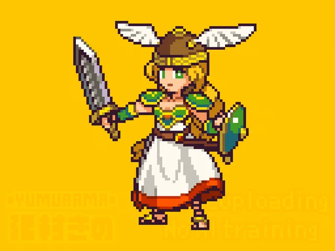 ドット絵 ワルキューレ Valkyrie no Densetsu 
