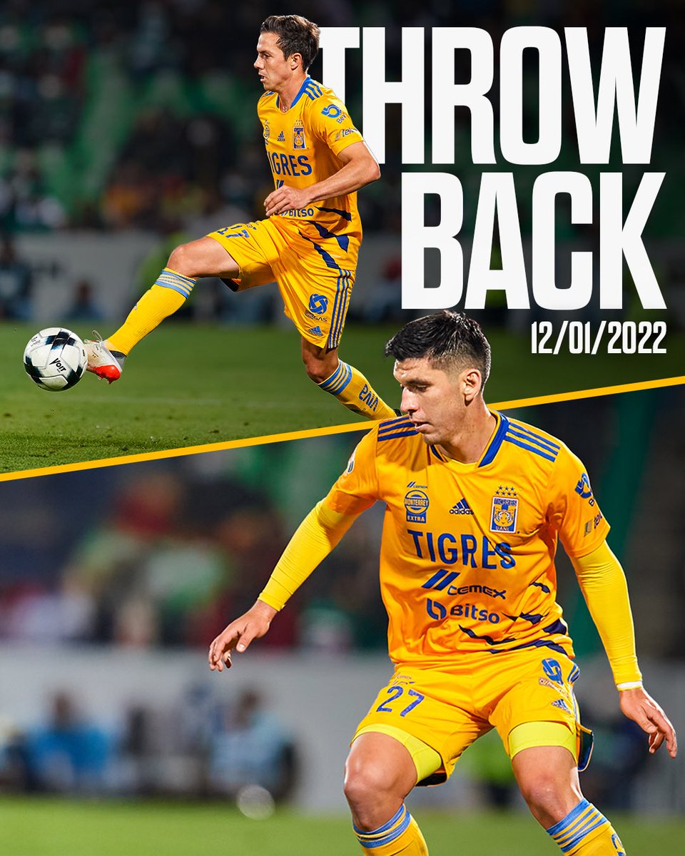 TigresOficial's tweet photo. 🔙📆 Un 12 de enero, pero del 2022, 🪄 @Cordovar97 y 🚀 @jesusau98 hacían su debut oficial con Tigres en un partido ante Santos en Torreón.

¡Vamos por más! 🐯👏🏻 https://t.co/hBbpsZ3rYV
