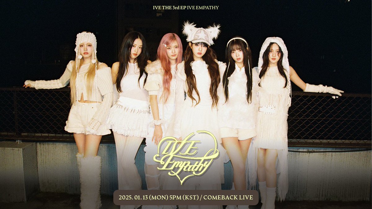 IVE
THE 3rd EP
&lt; 𝐼𝑉𝐸 𝐸𝑀𝑃𝐴𝑇𝐻𝑌 &gt;

COMEBACK LIVE

오늘 오후 5PM (KST) ⏰
IVE 공식 YouTube 채널에서
함께하세요 💕

youtube.com/live/oFKiFw7xI…

#IVE #아이브
#IVE_EMPATHY
#REBELHEART #IVE_REBELHEART
#아이브_쏘아올려_레블하트  🏹